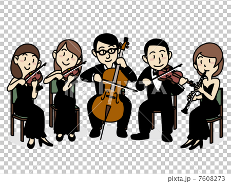 管弦楽団のイラスト素材